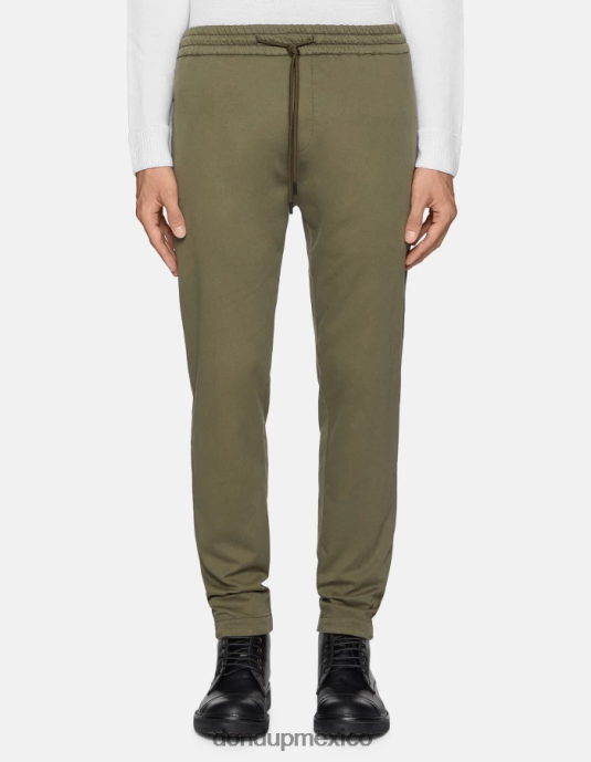 verde salvia DONDUP hombres joggers de pana dom vestir D0VXD747