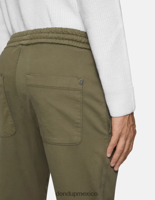 verde salvia DONDUP hombres joggers de pana dom vestir D0VXD747