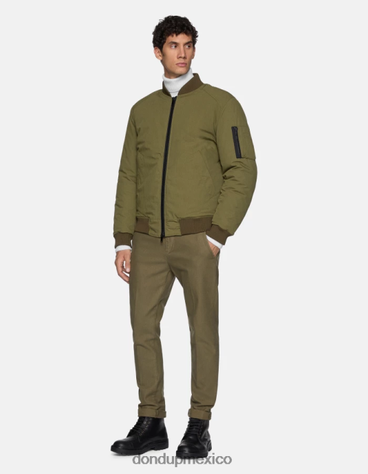 verde salvia DONDUP hombres pantalones gaubert slim de algodón vestir D0VXD780