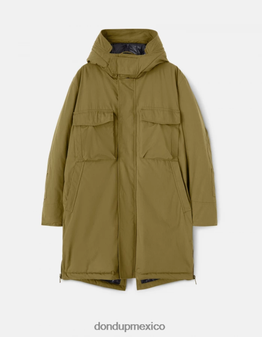 verde salvia DONDUP hombres parka holgada en tejido técnico vestir D0VXD904